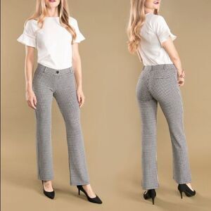 𝅺BETABRAND Yoga Bootcut Gingham Pants Size Small Petite